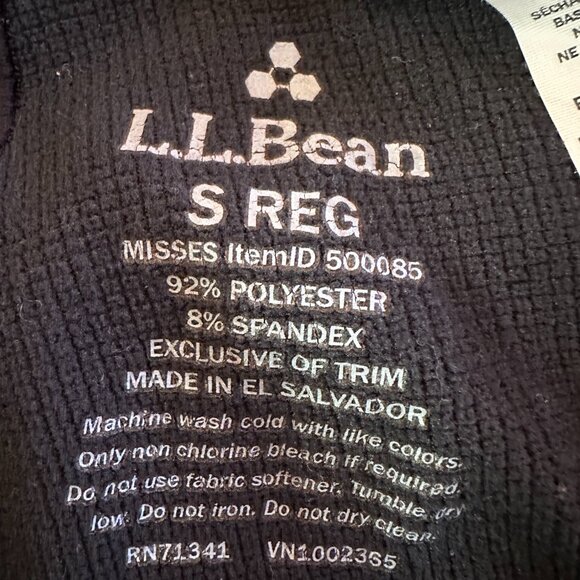 Women's L.L.Bean Midweight Base Layer Pants - Small, Black - Picture 8 of 8
